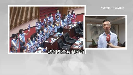 莊啟旺表示完全支持黨團決議。