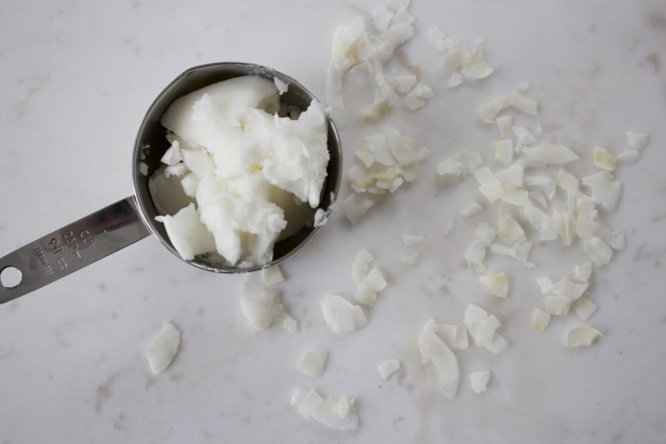 <p>Studies have shown that ingesting coconut oil can improve skin's moisture and fat content. I recommend cooking with coconut oil and adding it to smoothies or your morning latte. (Photo: Dorit Jaffe) </p>