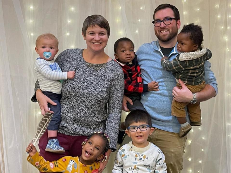 PHOTO: Mandi and Ben Miller of Milwaukee grew their family of six to a family of seven when they adopted three-year-old Zari, who they've been fostering since she was just four weeks old. (Courtesy of The Miller Family)