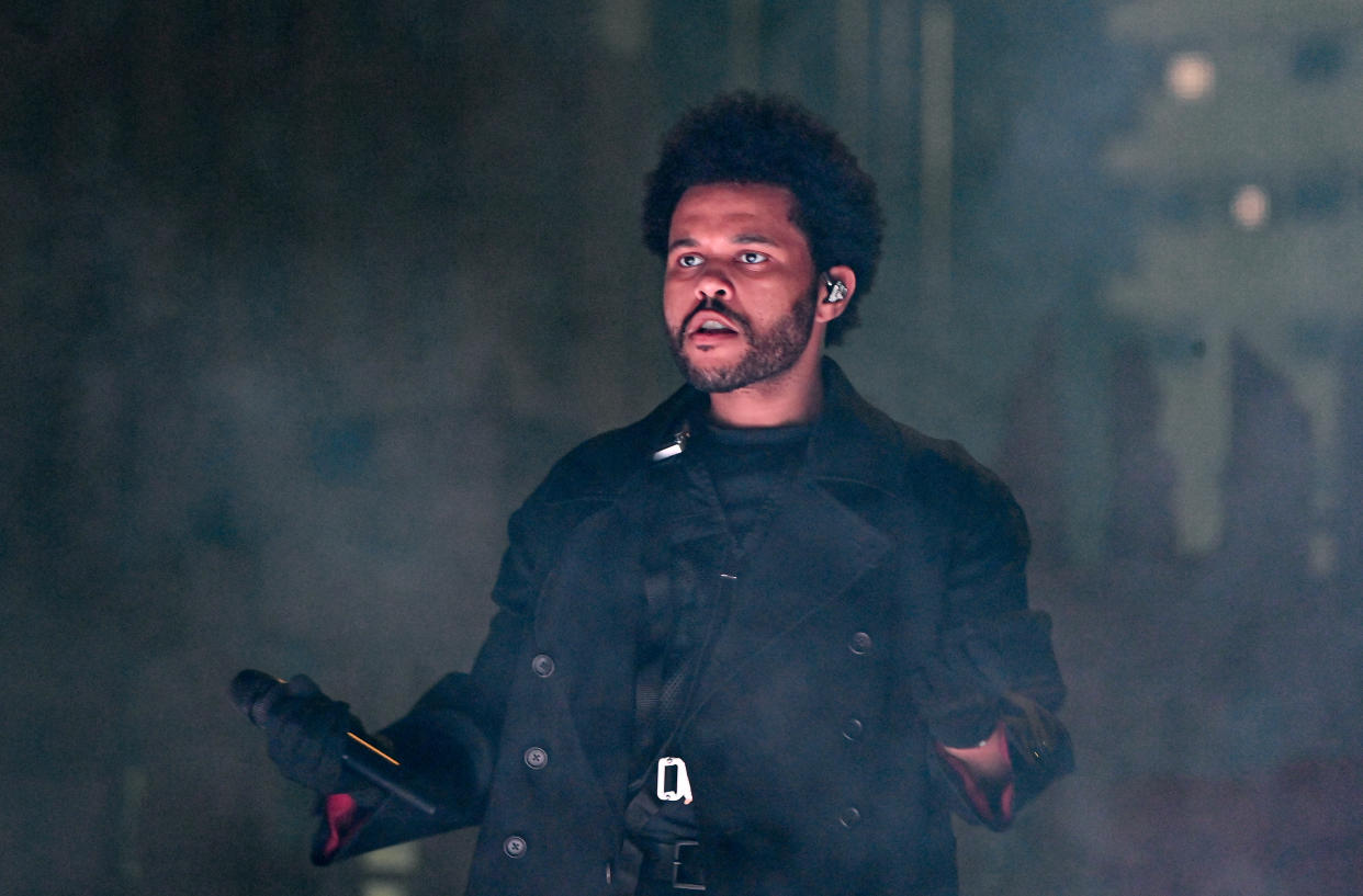 The Weeknd performs onstage during his 