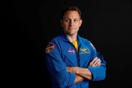 NASA commercial crew astronaut Josh Cassada poses for a portrait at the Johnson Space Center in Houston