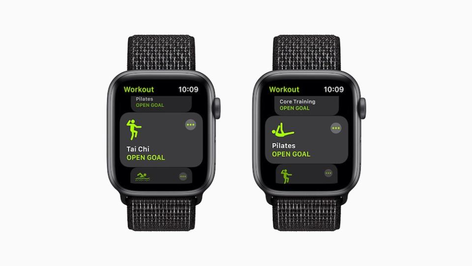 Pilates and tai chi are new Workout options on the Apple Watch. — Picture courtesy of Apple