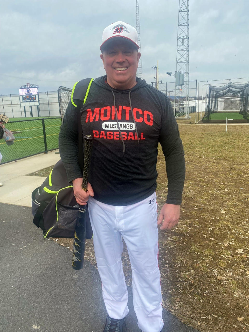Jim Fullan, 56-year-old baseball player for Montgomery County Community College in Pennsylvania (Courtesy Jim Fullan)