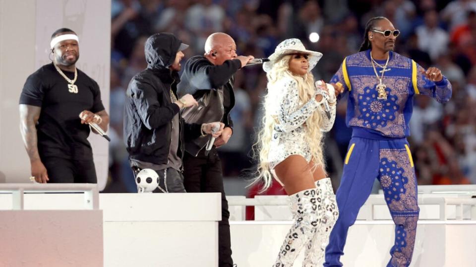 Super Bowl LVI halftime 50 Cent, Eminem, Dr. Dre, Mary J. Blige Snoop Dogg