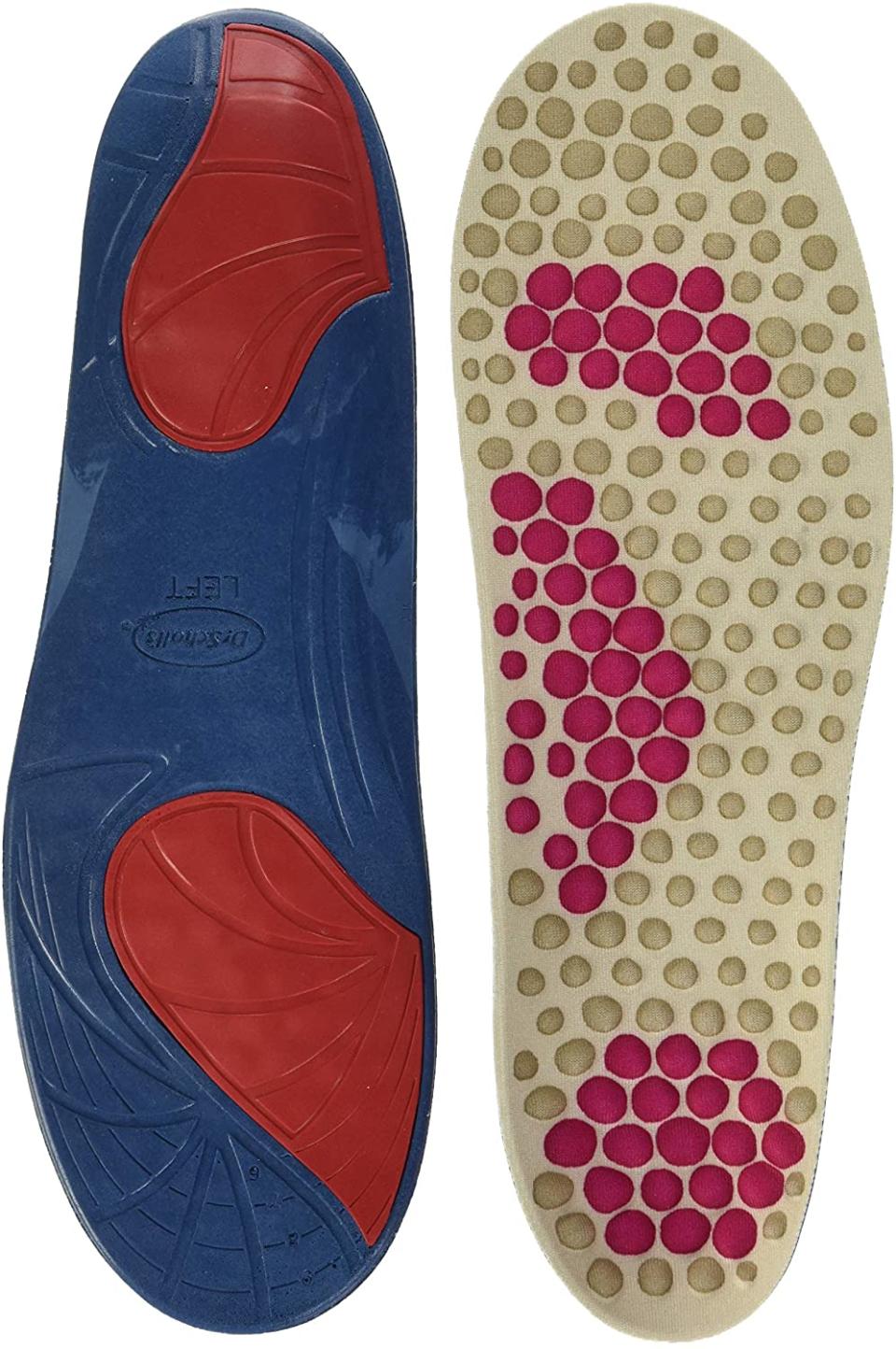 Massaging pads help relieve foot pain with ever step. Image via Amazon.