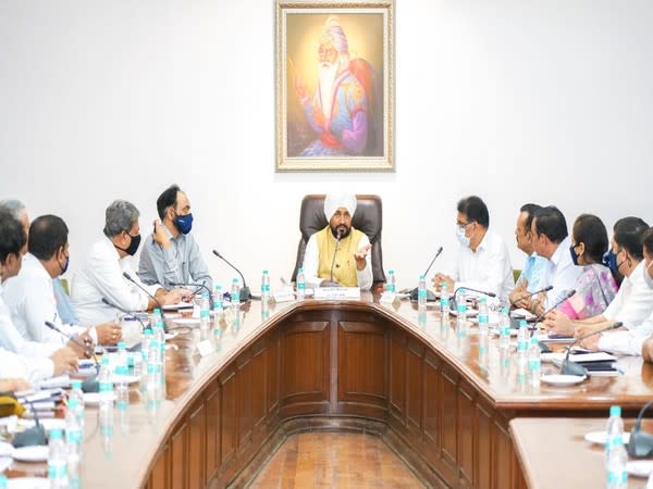 Punjab Chief Minister Charanjit Singh Channi chaired a meeting with administrative secretaries