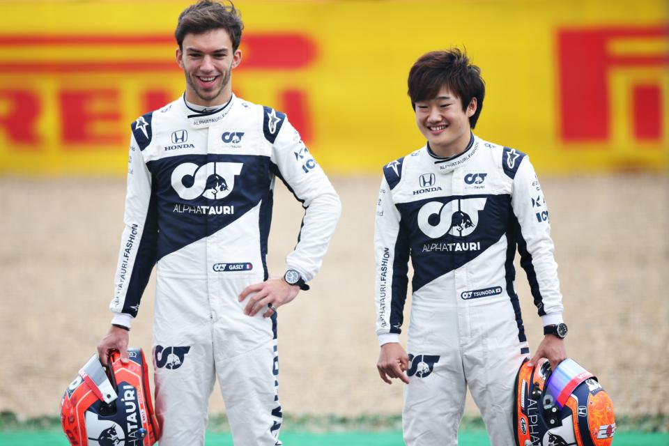 Pierre Gasly and Yuki Tsunoda