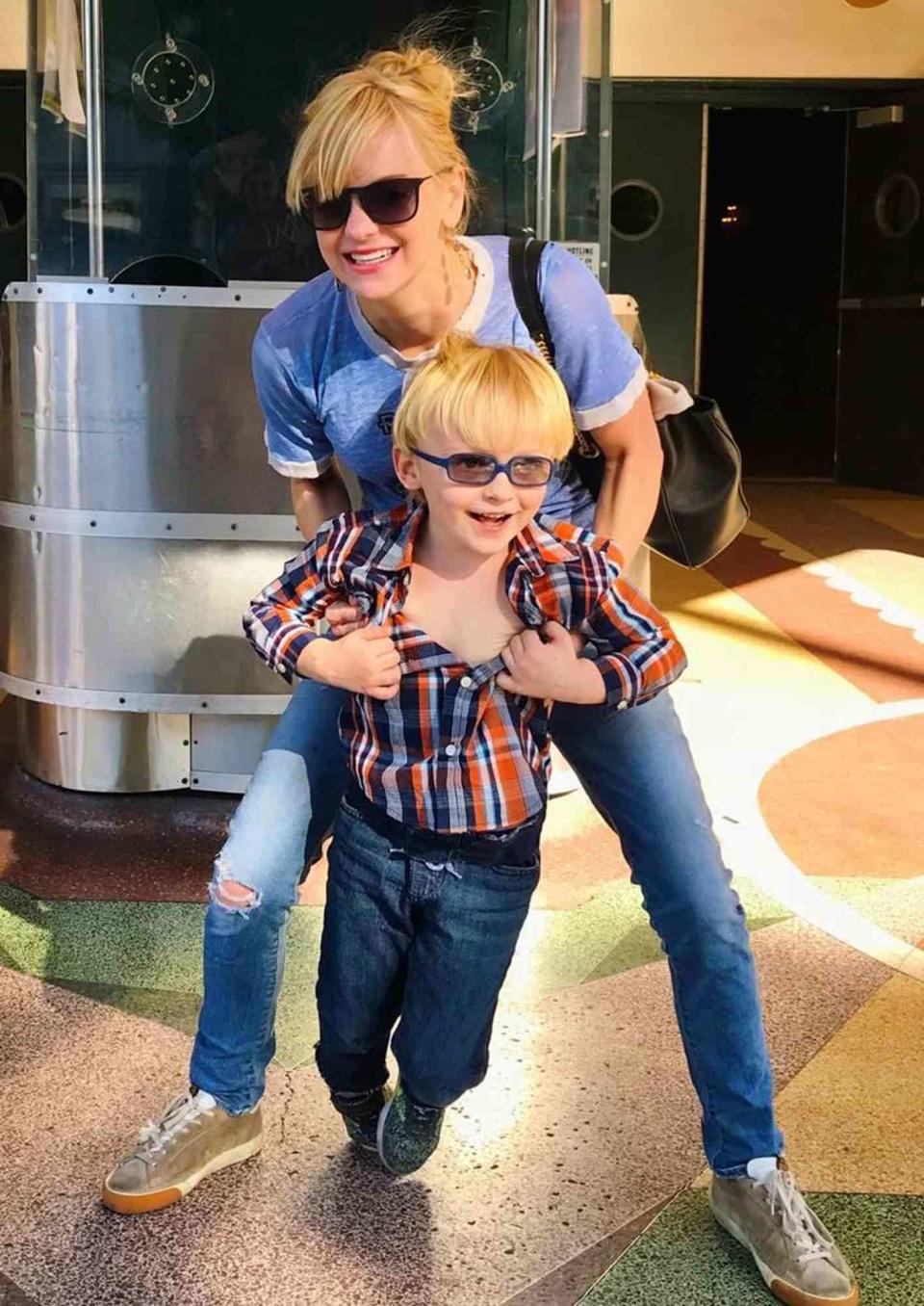 Anna Faris and son Jack