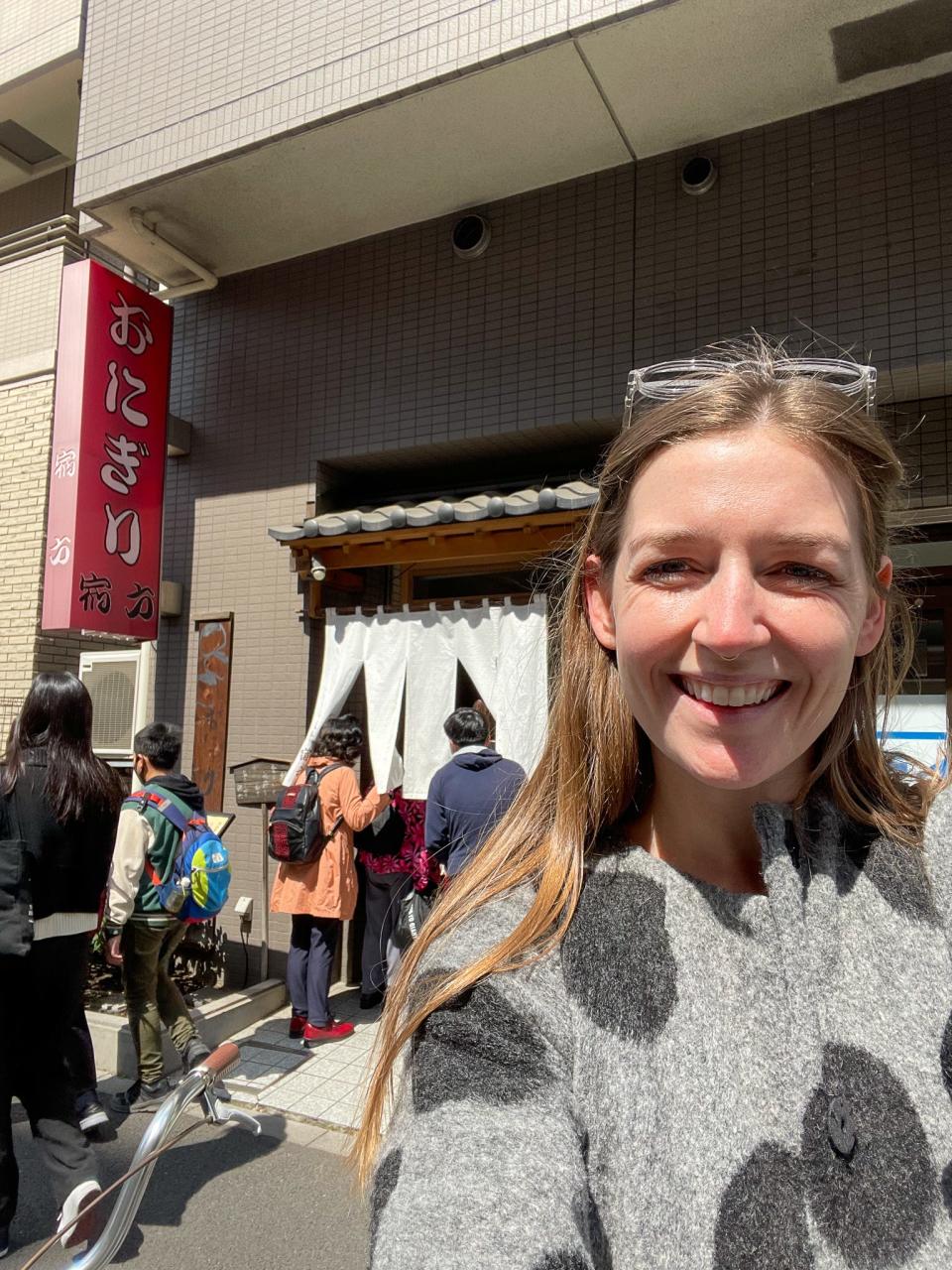 Insider's author stands outside the restaurant.