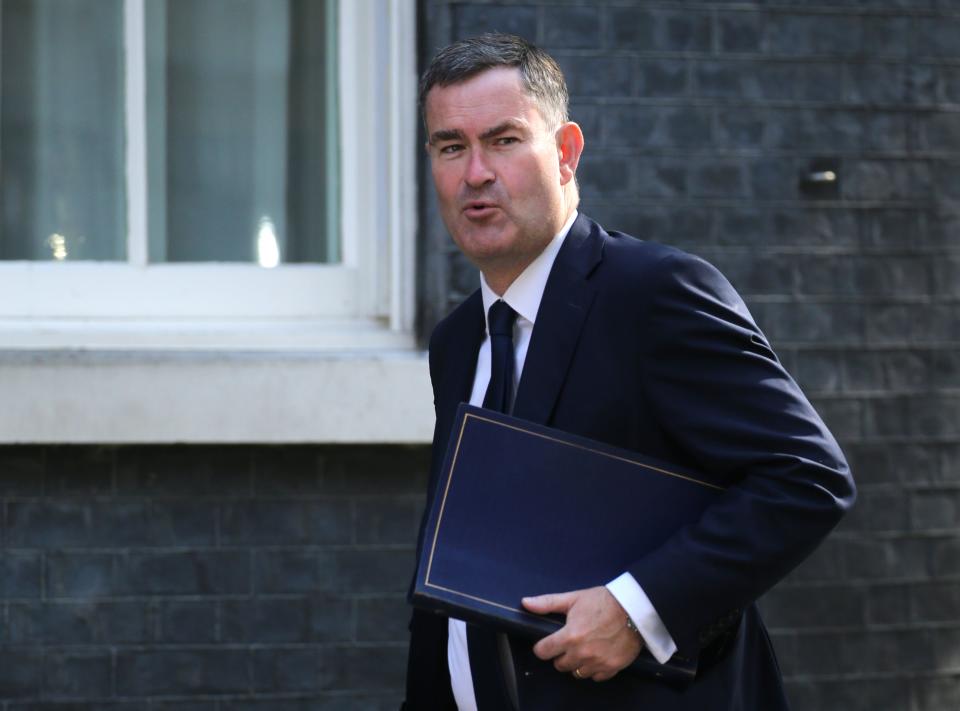 Britain's Justice Secretary and Lord Chancellor David Gauke arrives to attend the weekly meeting of the cabinet at 10 Downing Street in central London on July 23, 2019. - Theresa May chaired her last cabinet meeting ahead of the Conservative Party announcement of who will replace her as head of the party and prime minister. (Photo by ISABEL INFANTES / AFP)        (Photo credit should read ISABEL INFANTES/AFP/Getty Images)