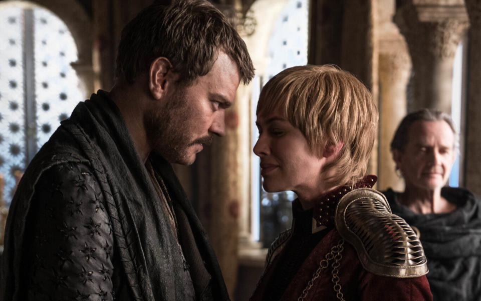 Euron Greyjoy believe's he's the father of Cersei Lannister's baby-to-be in 'Game of Thrones' (Photo: Helen Sloan/HBO)