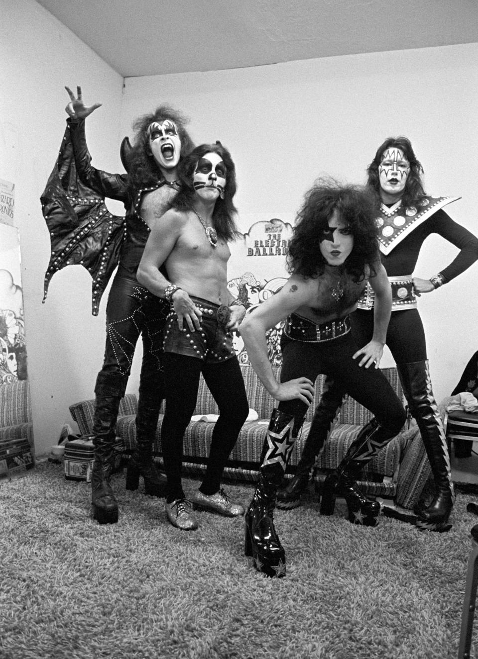 Gene Simmons, Peter Criss, Paul Stanley and Ace Frehley. (Photo by Tom Hill/WireImage)