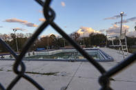 Clanzel T. Brown Pool, seen on Jan. 30, 2023, has been closed since before the summer of 2022, a location impacted by a local gerrymandering case, in Jacksonville, Fla. A protracted legal fight over how city council districts were drawn in Jacksonville, Florida, reflects an aspect of redistricting that often remains in the shadows. Political map-drawing for congressional and state legislative seats captures wide attention after new census numbers are released every 10 years. No less fierce are the battles over the way voting lines are drawn in local governments, for city councils, county commissions and even school boards. (AP Photo/Gary McCullough)