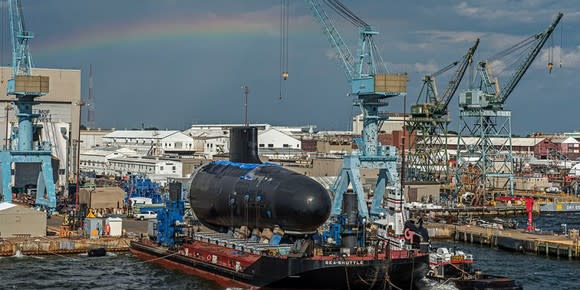 Huntington Ingalls shipbuilding yard