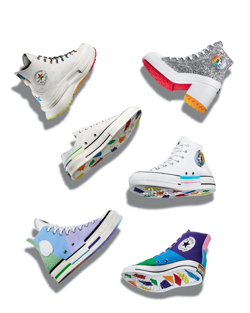 Converse, sneakers, boots, shoes, unisex shoes, Pride, Pride 2023, Pride 2023 shoes, Pride collection, LGBT, LGBTQIA+, LGBT shoes, inclusivity, unisex, all gender, Big Freedia, campaigns, campaign, LGBTQIA+ campaign, Pride campaign, Pride 2023 campaign