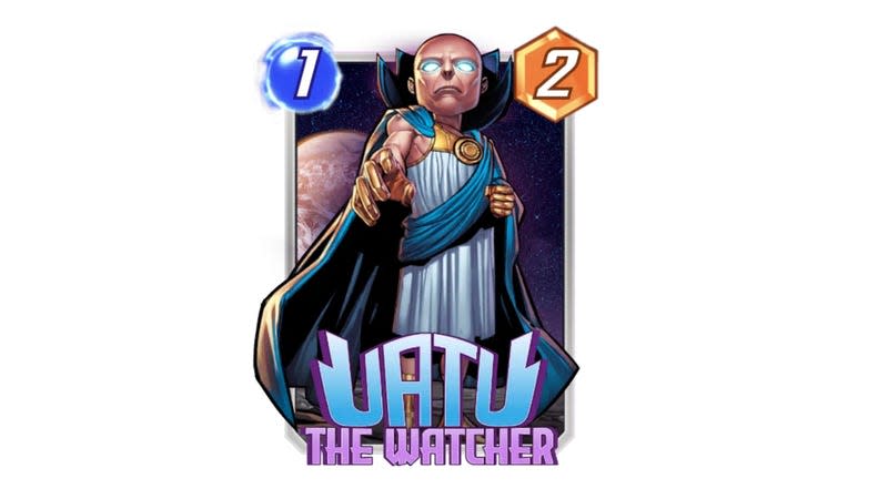 A image shows the Marvel Snap card Utau.