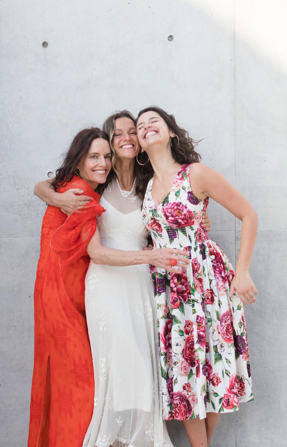 Carla Crane (Alex’s mom), Caroline Hurley, and Rozzi Crane (Alex’s sister).