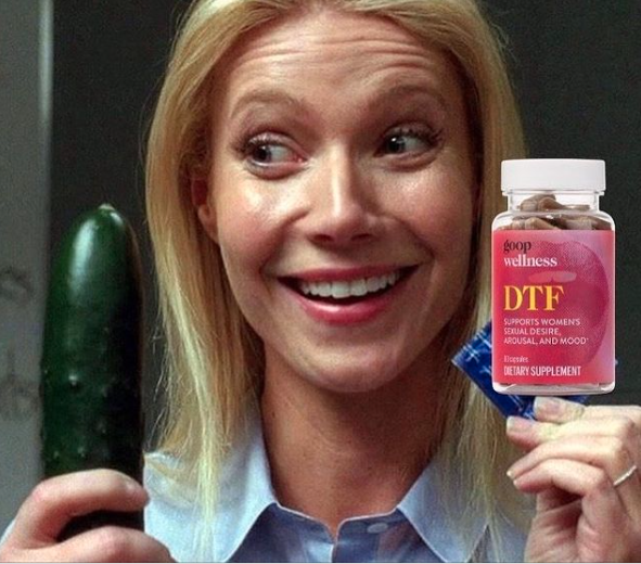 Goop's Gwyneth Paltrow gets cheeky. (Photo: Instagram/Goop)