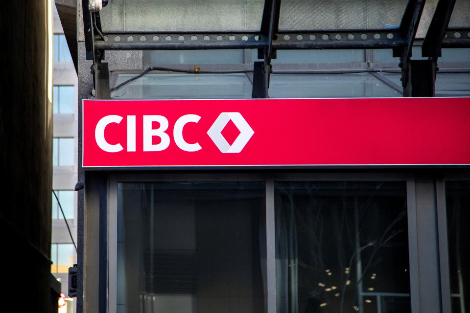 A sign for the The Canadian Imperial Bank of Commerce (CIBC)  in Toronto, Ontario, Canada December 13, 2021.  REUTERS/Carlos Osorio