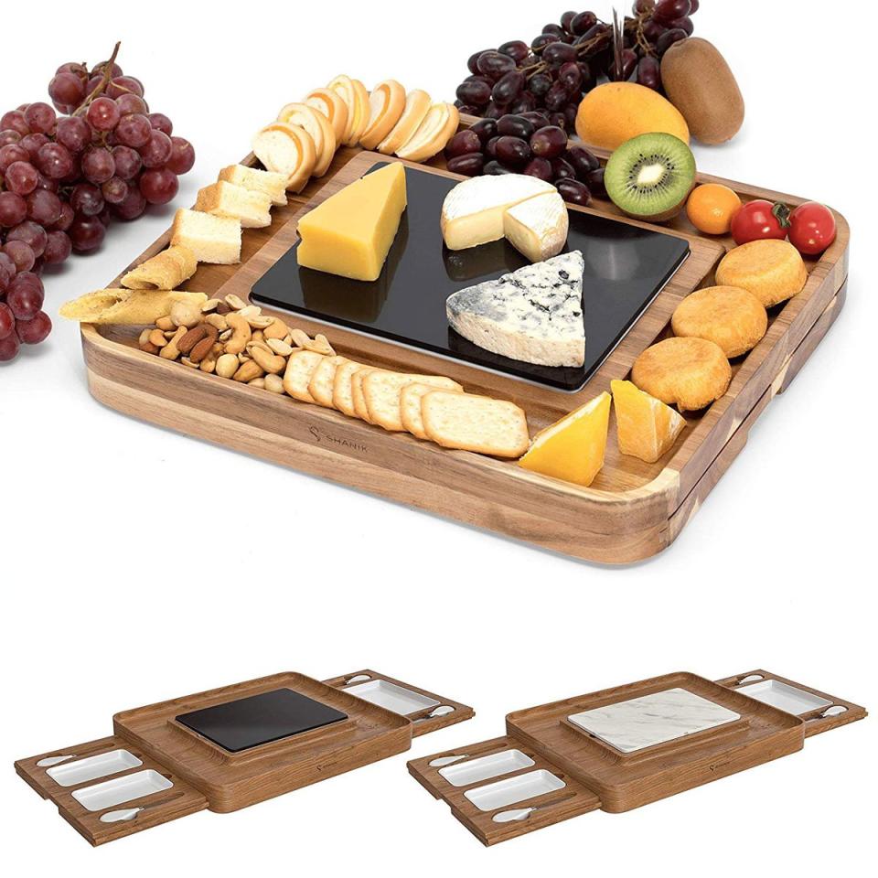 Wooden Cheese Board with Storage