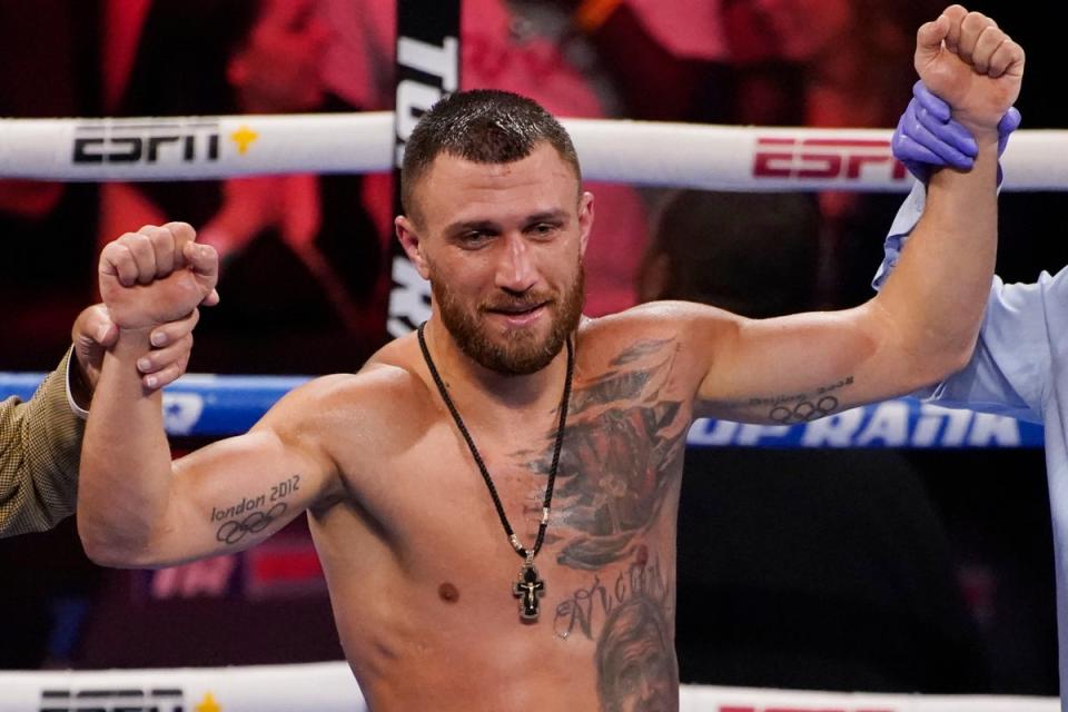 Vasiliy Lomachenko has won three fights in a row since a surprising loss to Teofimo Lopez (AP)