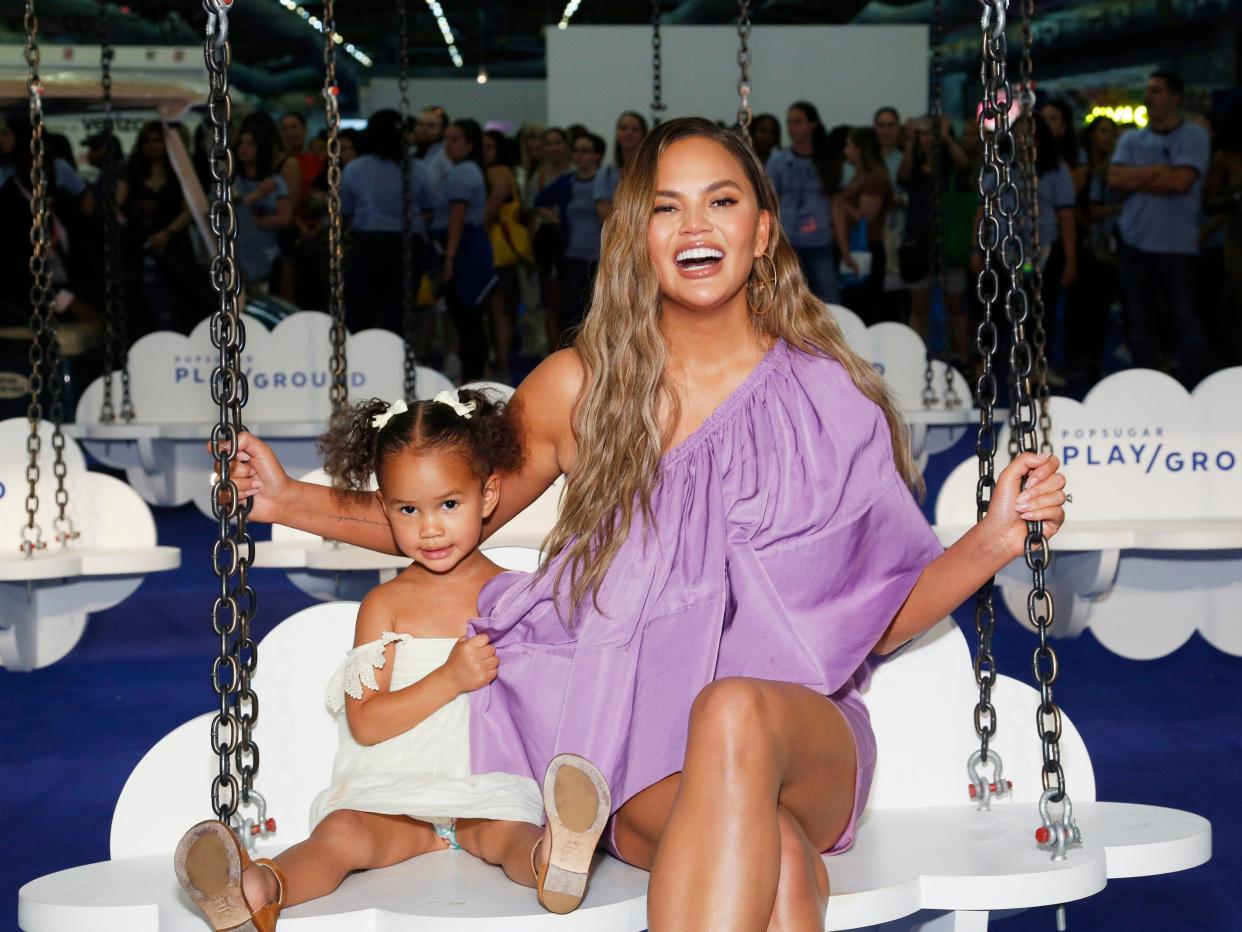 Chrissy Teigen and daughter Luna have shared twinnign moments in the past.
