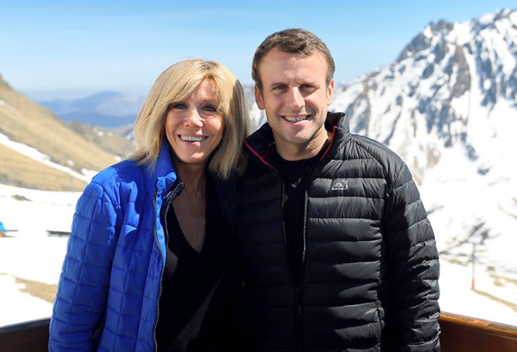 Emmanuel and Brigitte Macron