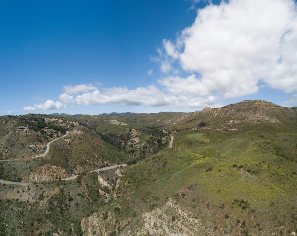 Own 130 acres of prime real estate above the Encinal Canyon Bluffs. Courtesy Concierge Auctions