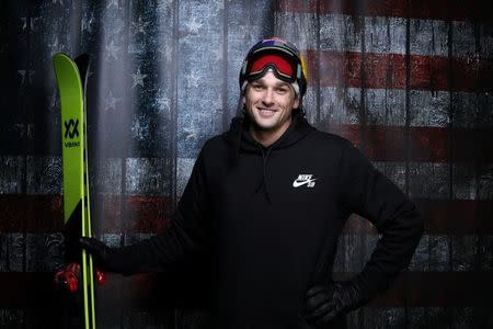 Freestyle skier Nick Goepper poses for a portrait at the U.S. Olympic Committee Media Summit in Park City, Utah, U.S. September 26, 2017. REUTERS/Lucy Nicholson