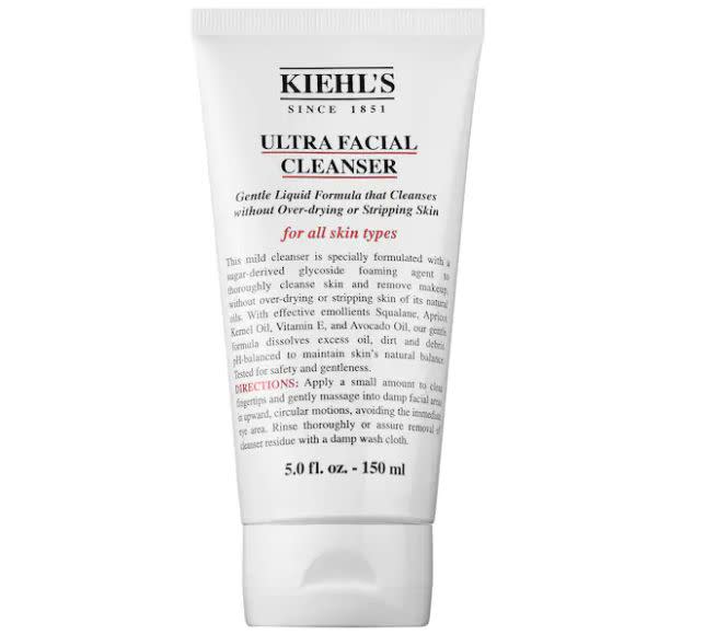 Get this <a href="https://fave.co/2IM7cjC" target="_blank" rel="noopener noreferrer">Kiehl&rsquo;s Ultra Facial Cleanser Jumbo on sale for $15</a> (normally $34) at Sephora.