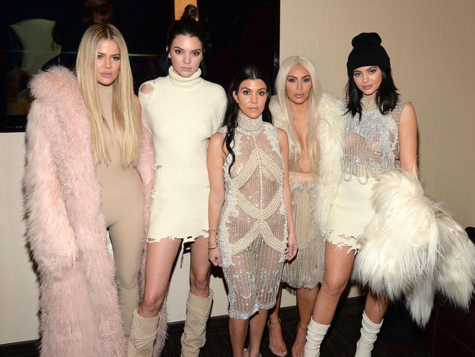 From L to R: Khloé Kardashian, Kendall Jenner, Kourtney Kardashian, Kim Kardashian West and Kylie Jenner | Kevin Mazur/Getty