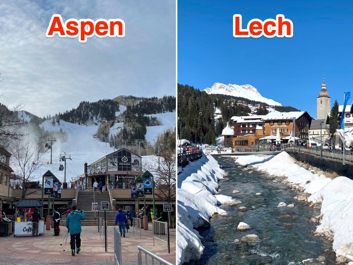 Side-by-side images of Aspen and Lech.