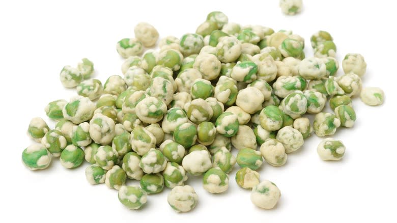 Pile of wasabi peas
