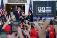 President Donald Trump Delivers Remarks at NY Police Event in Bedminster, New Jersey