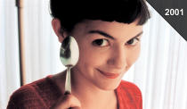 <a href="http://movies.yahoo.com/movie/amelie/" data-ylk="slk:AMELIE;elm:context_link;itc:0;sec:content-canvas" class="link ">AMELIE</a> (Le fabuleux destin d'Amelie Poulain) Directed by: <span>Jean-Pierre Jeunet</span> <br>Starring: <span>Audrey Tautou</span>, <span>Mathieu Kassovitz</span>