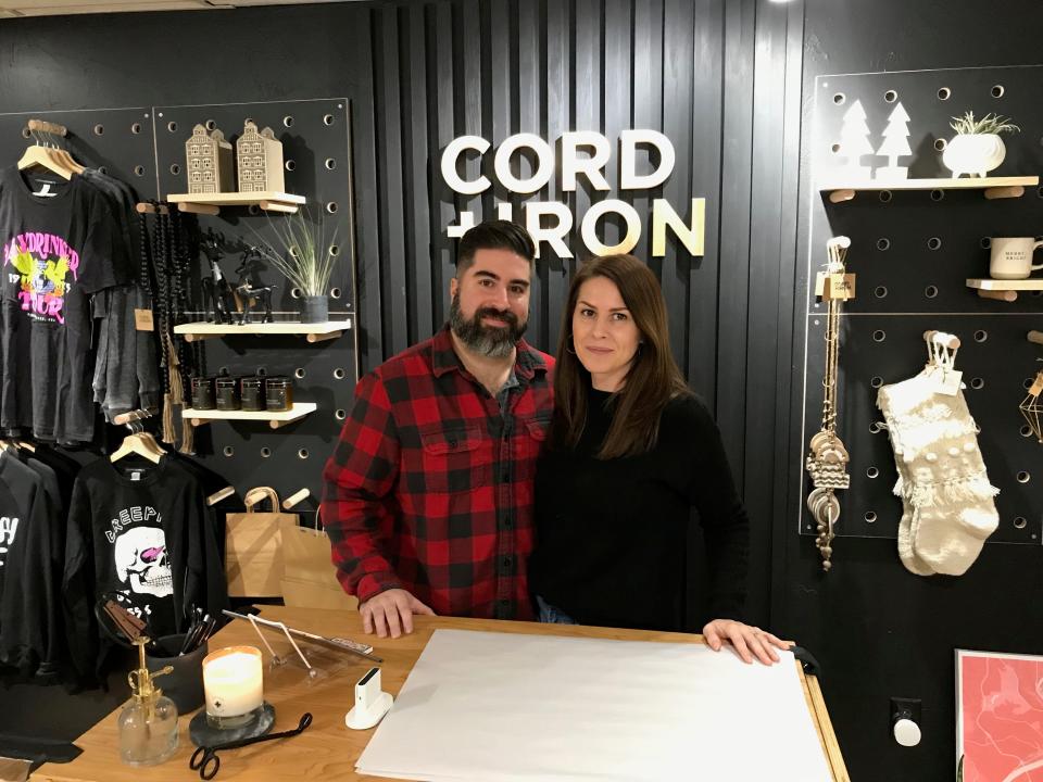 Cord + Iron owners Kevin Dinello and Leslie Dinello opened a new storefront on Insurance Street in Beaver.