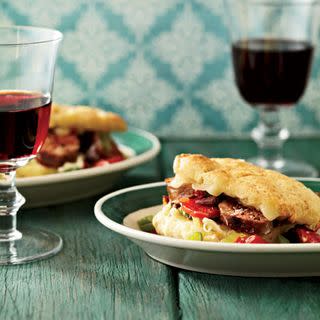 Italian Sausage-and-Fontina Biscuit Sandwiches