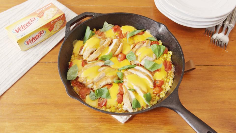 Cheesy Chicken & Corn Skillet