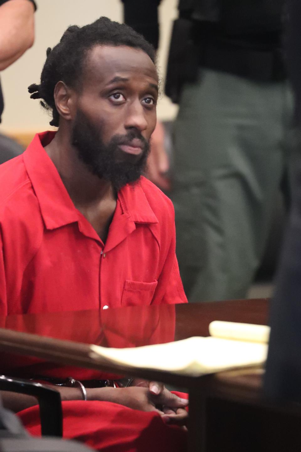 Wisner Desmaret was in court Thursday afternoon, Sept. 1, 2022, in this file photo. His trial in the shooting death of Fort Myers Police Officer Adam Jobbers-Miller is expected to begin March 30, 2023.