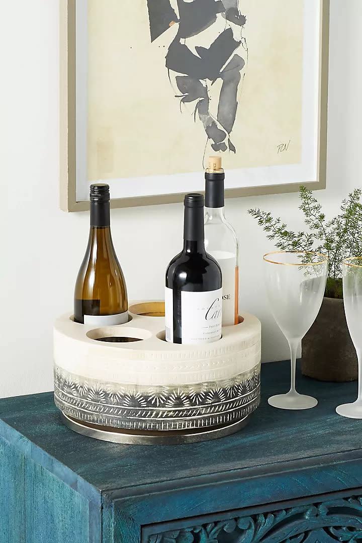 Chiara Rotating Wine Holder. Image via Anthropologie.