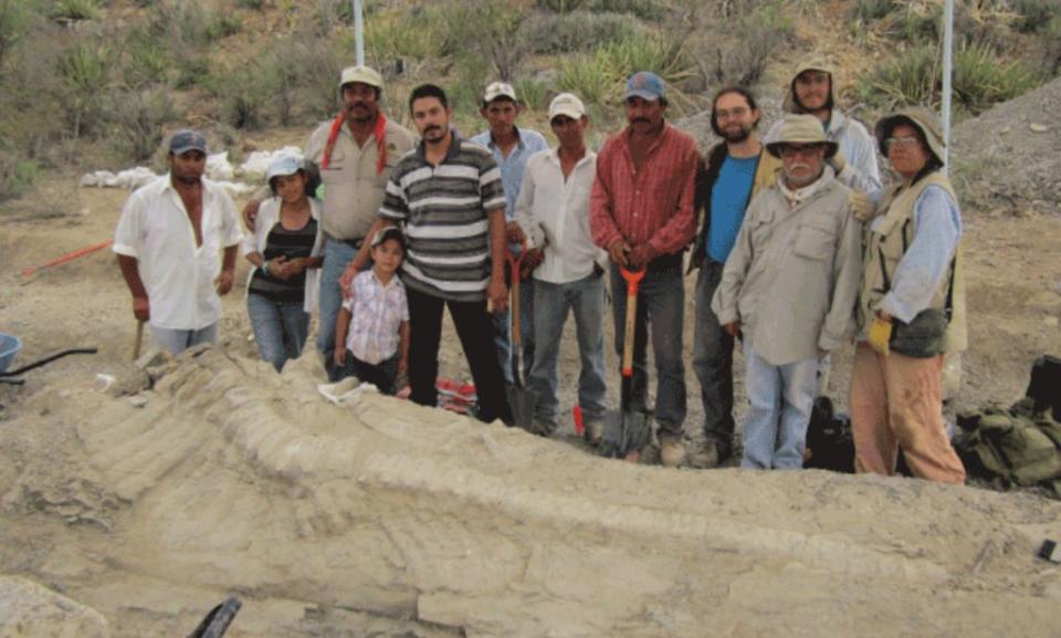 El equipo científico de excavaciones en Coahuila. Foto: INAH