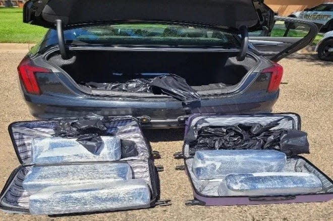 Suspected cocaine, marijuana and THC products, being transported from Barstow to Ohio, were seized by a Texas Highway Patrol Trooper.