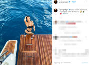 Le foto di lady CR7 al mare.