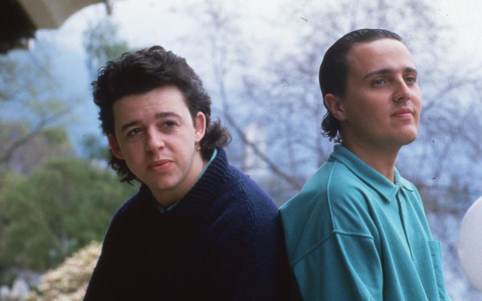 The pair pictured in 1985, the year they released ‘Everybody Wants to Rule the World’ - Brendan Beirne/Shutterstock