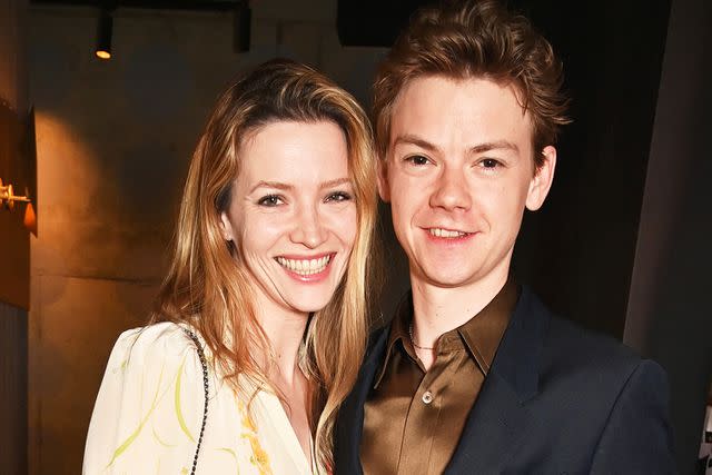 <p>Dave Benett/WireImage</p> Talulah Riley and Thomas Brodie-Sangster attend a special screening of "Strictly Confidential" at The Everyman Chelsea on May 8, 2024 in London, England.