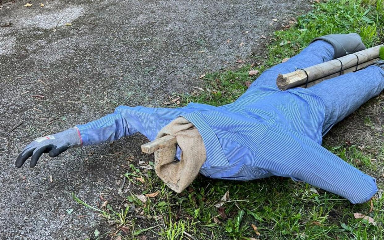 A scarecrow competition has been hit by a spate of sinister midnight beheadings - Solent News & Photo Agency/Solent News & Photo Agency