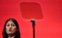 Lisa Nandy Britain's Shadow Secretary of State for the Energy speaks during the opposition Labour Party's annual conference in Brighton, southern Britain