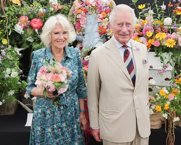 <div class="inline-image__caption"><p>Prince Charles, Prince of Wales and Camilla, Duchess of Cornwall pose at The Sandringham Flower Show 2022 at Sandringham on July 27, 2022 in King's Lynn, England.</p></div> <div class="inline-image__credit">Chris Jackson - WPA Pool/Getty Images</div>