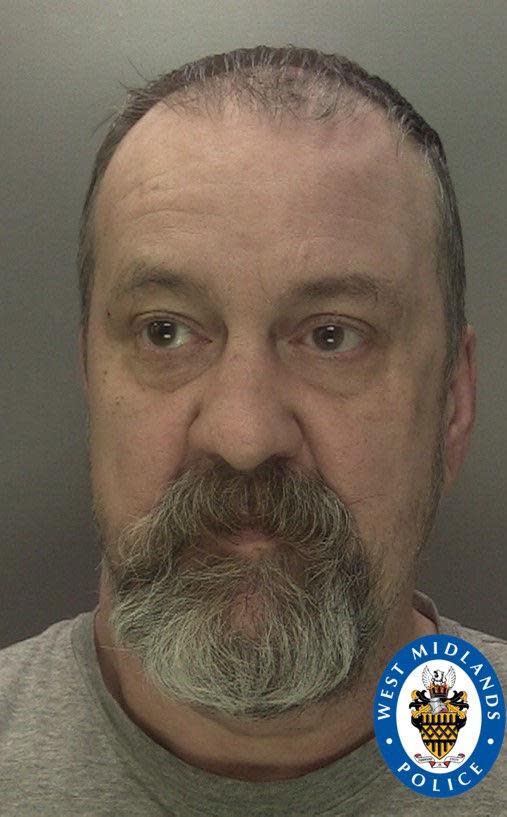 Anthony Evans, 54, who was jailed for 16 weeks at Birmingham Crown Court after he spat in a police officer's face. (PA)