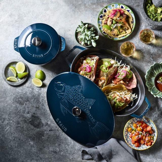 Williams Sonoma Staub Enameled Cast Iron Perfect Pan Wok